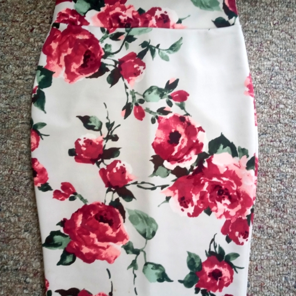 Floral Pencil Skirt